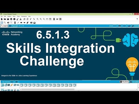 Packet Tracer V7.2 - Skills Integration Challenge 6.5.1.3