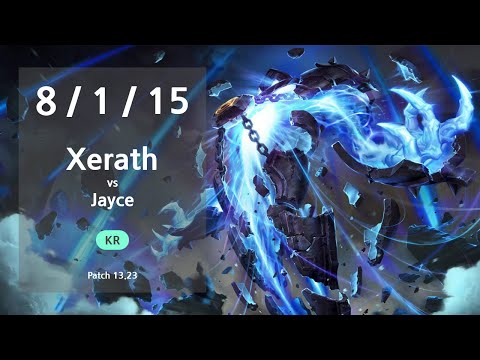 Xerath Mid vs Jayce - KR GrandMaster Patch 13.23