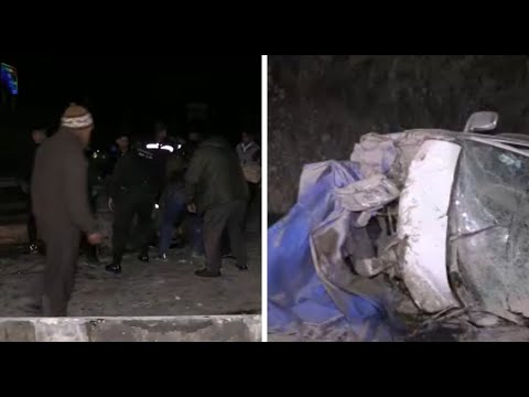 Cuatro fallecidos en accidente entre volqueta y minibús en curva del Diablo