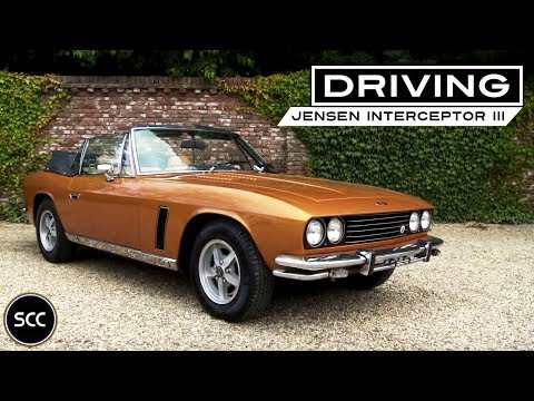 JENSEN INTERCEPTOR 3 III Convertible 1975 - Test drive in top gear - V8 engine sound | SCC TV