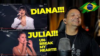 Diana Ankudinova &amp; Julia Parshuta - Un Break My Heart (Toni Braxton) Brazilian Singer REACT
