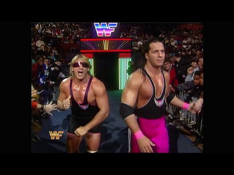 Bret accompanies Brother Owen Hart to Ring for match + Interview with Vince McMahon! 1994 (WWF)
