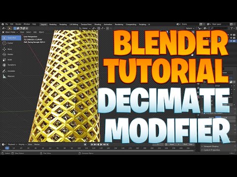 Blender beginner series No. 77 - Decimate modifier