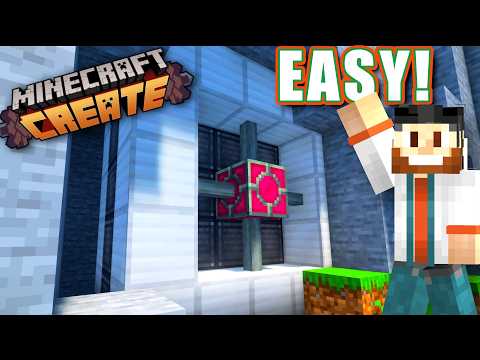 Sliding Vault Door EASY Tutorial Minecraft Create Mod
