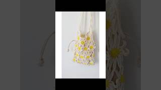 钩针编织小雏菊包包