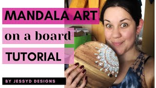 Mandala Art on a board