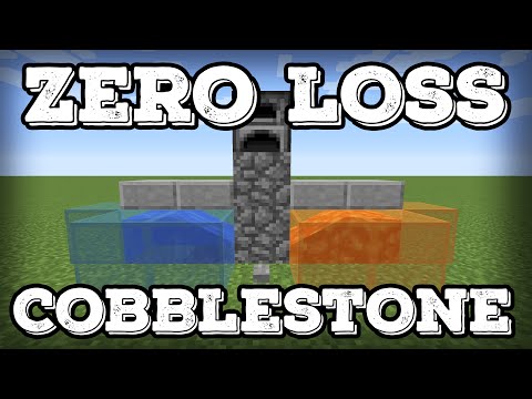 Minecraft Tutorial - Zero Loss Cobblestone Generator(Minecraft 1.17+)