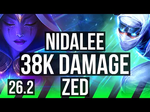 NIDALEE vs ZED (JGL) | 7k gold comeback, 38K damage | EUW Grandmaster | 26.2