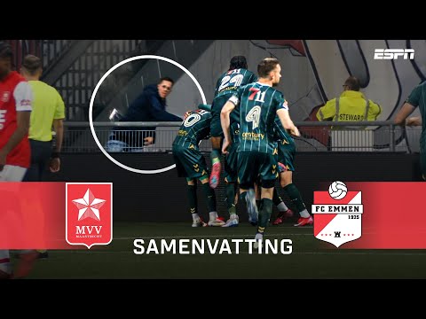 ⚠️🥤  Tijdelijke STAKING na goal Emmen tegen worstelend MVV | Samenvatting MVV - FC Emmen