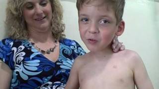 Preston, a boy with cerebral palsy, talks about the joy of swimming