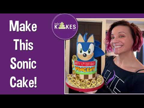 SONIC THE HEDGEHOG CAKE IDEAS | HOW TO DECORATE THIS ENTIRE CAKE!