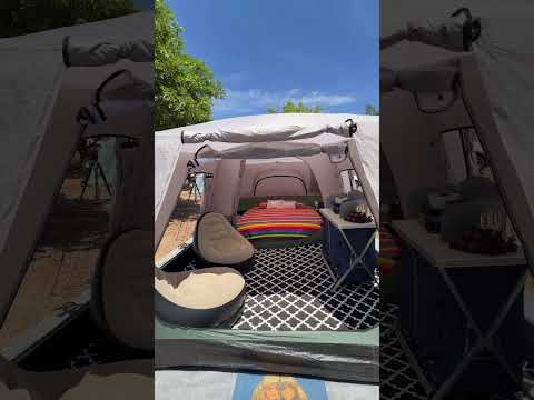 Vem conferir a montagem da nossa estrutura de camping no Salto Corumbá em Goiás #turismo #natureza