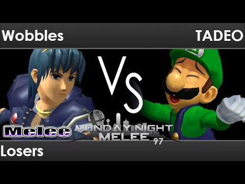 MNM 97 - PG FX | Wobbles (Marth) vs TADEO (Luigi, Fox) Losers - Melee