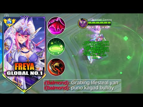 FREYA REVAMP USE THIS BUILD AND SPELL UNLI LIFESTEAL??? ( MUST WATCH ) FREYA BEST BUILD 2025 - MLBB
