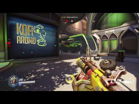 Overwatch MP gameplay (June 2016) pt17 - Back to Junkrat on Numbani