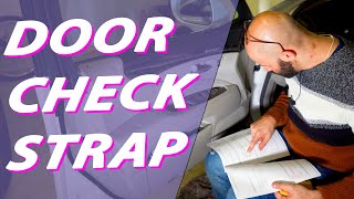 How to replace a door check strap on a Lexus LS600h