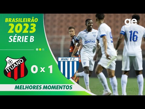 Gols e lances de Ituano x Avaí