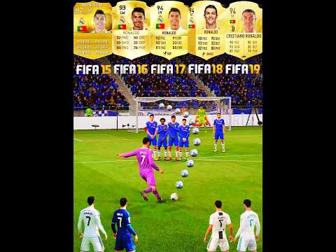 Cristiano Ronaldo Free Kicks Evolution🤌 From FIFA 15 To FIFA 19 #fc25 #cr7 #ronaldo #freekickgoals