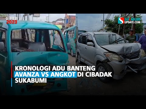 Kronologi Adu Banteng Avanza Vs Angkot di Cibadak Sukabumi