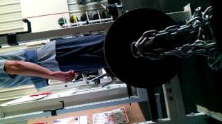 315 with 100 lbs of chains