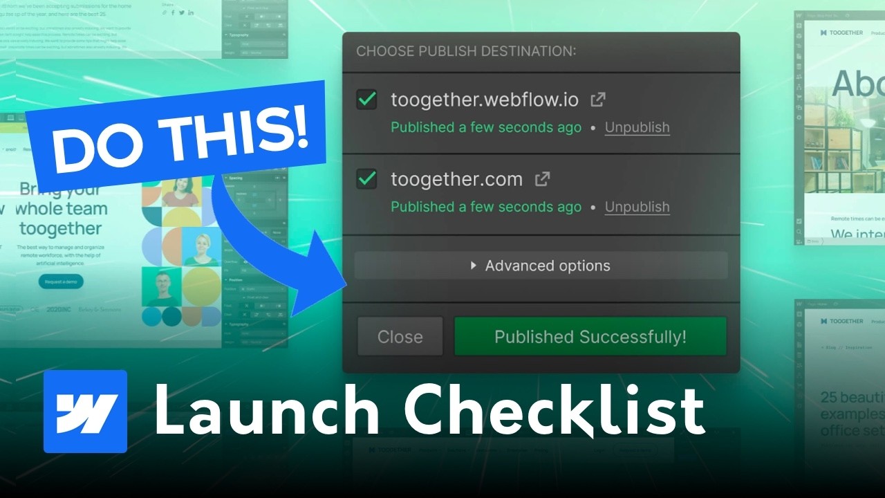 Webflow Launch Checklist: 10 Steps Before You Hit Publish
