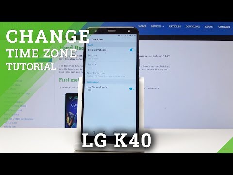 How to Change Date & Time in LG K40 - Time Zone Settings