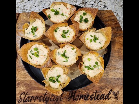 Crab Rangoon Wonton Cups