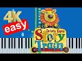 CBeebies Driver Dan S Story Train Theme Song Slow Easy Medium Piano Tutorial 4K