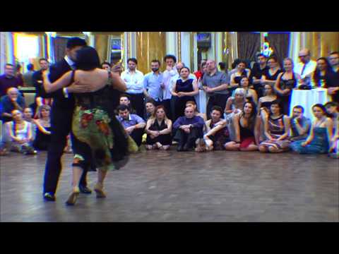  Sebastian Jimenez  and  Maria Ines Bogado  are  dancing  to  a  tango  at  Zagrep Tango Festival  in  2013