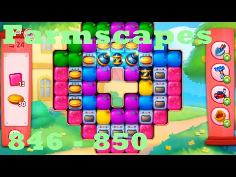 Farmscapes Level 846 - 850 HD Gameplay Walkthrough |  3 - match game | android | ios | pc | app