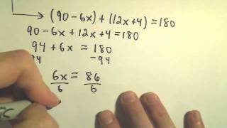 Complementary and Supplementary Angles - Example 2