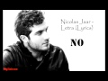 Nicolas Jaar - No (Lyrics - Letra)