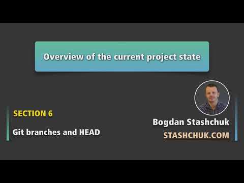 Git branches and Git HEAD 51 Overview of the current project state