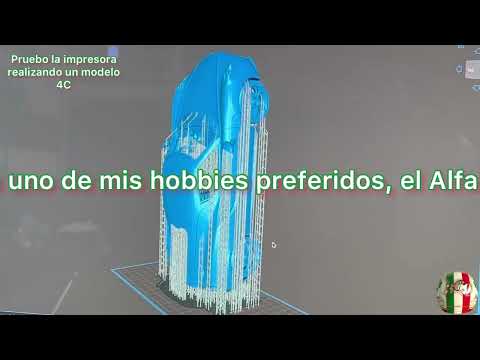Pruebo impresión 3D en resina con un 4C