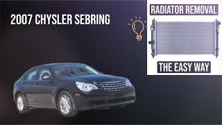 2007 Chrysler sebring radiator removal. ( the easy way )
