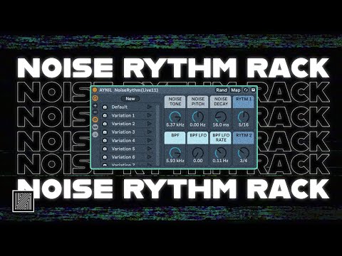 How To Make Techno Driving Noise Rhythm (free rack) [Ableton Techno Tutorial]