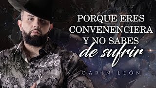(LETRA) ¨ME LO CONTARON AYER¨ - Carin León (Lyric Video)