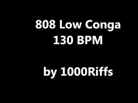 808 Low Conga Metronome : 130 BPM - Beats Per Minute