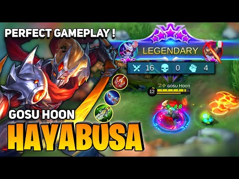 Unkillable ! Hayabusa Perfect Gameplay | By Gosu Hoon - Mobile Legends