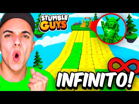 VENCÍ los *MAPAS INFINITOS* de STUMBLE GUYS! 😱