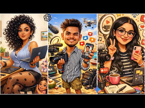 මේ වගේ සුපිරිම Photo එකක් තත්පර 10 න් හදා ගමු 😍 - How to Create AI Caricature Photos Like This 