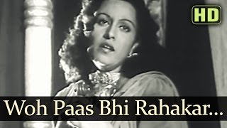 Woh Paas Bhi Rehkar Paas - Afsana Songs - Ashok Kumar - Veena - Lata Mangeshkar