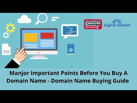 Manjor Important Points Before You Buy A Domain Name 2021