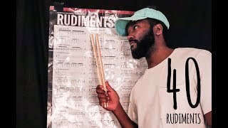 All 40 Rudiments - Jerome Flood II