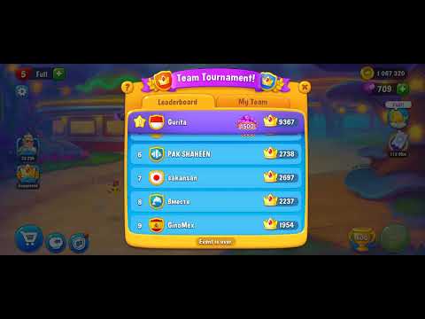 Fishdom Team Tournament First Place February 20 2023