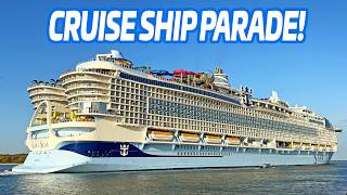 Epic 5 Ship Sail Away at Port Canaveral! | Star of the Seas, Carnival Venezia & More!