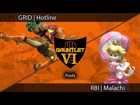 GRID | Hotline (Samus) VS RBD | Malachi (Peach) | Gauntlet VI | Project M | Pools