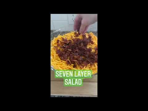 Seven Layer Salad- Traditional Recipe