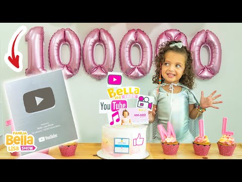 Ganhei uma Festa de 100 Mil Inscritos │ Familia Lisa - Bella Lisa Show