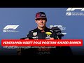 Verstappen heeft Pole Position Award binnen & Wolff weerspreekt Horner omtrent motorenreglementen